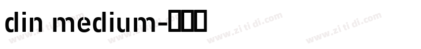din medium字体转换
